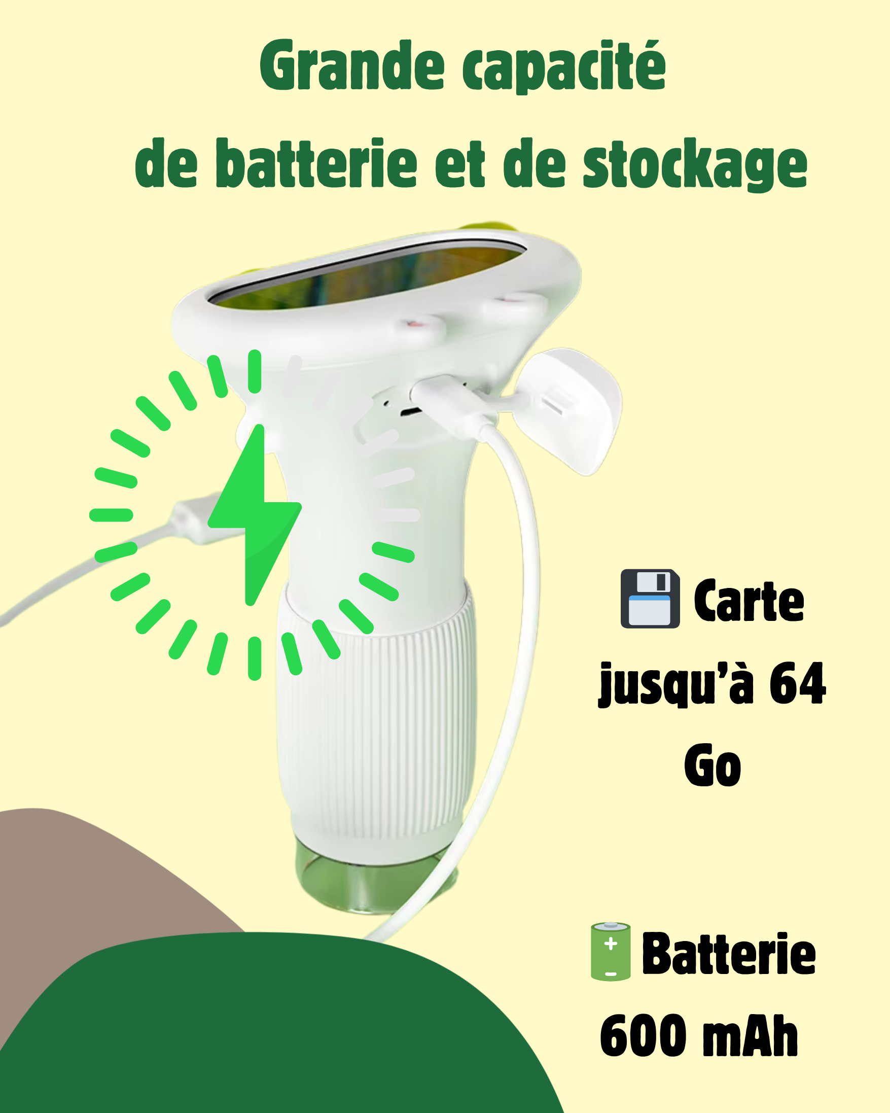 Microscope éducatif 1000X photo et vidéo