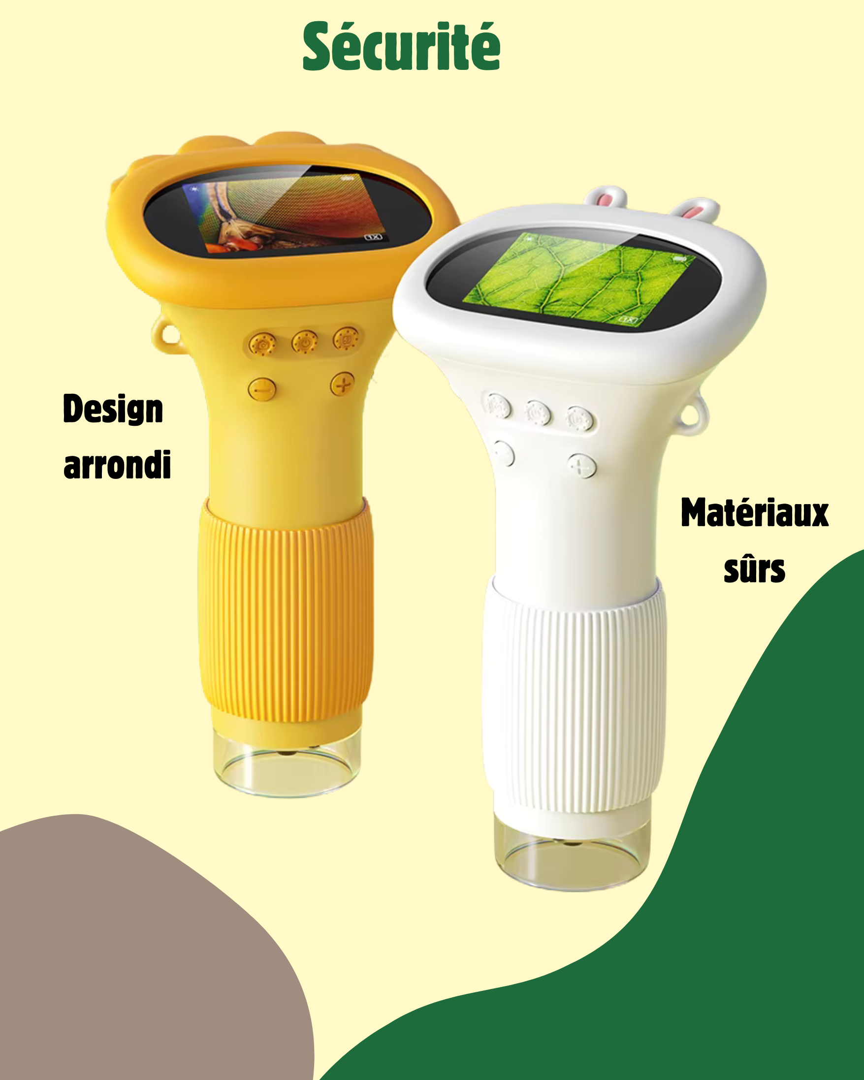 Microscope éducatif 1000X photo et vidéo